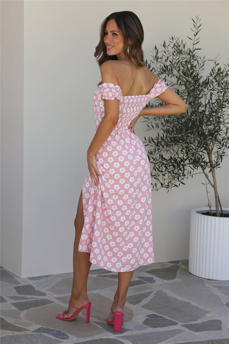 Embrace It All Midi Dress Pink