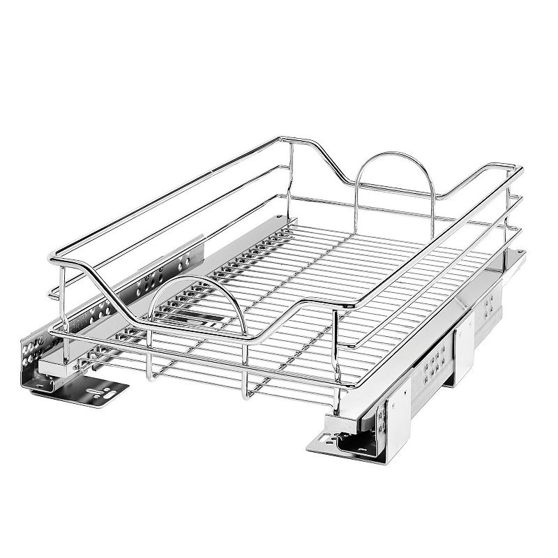 Rev-A-Shelf Pull Out Single Cabinet Basket with Soft Close， 15 x 22， 5730-15CR