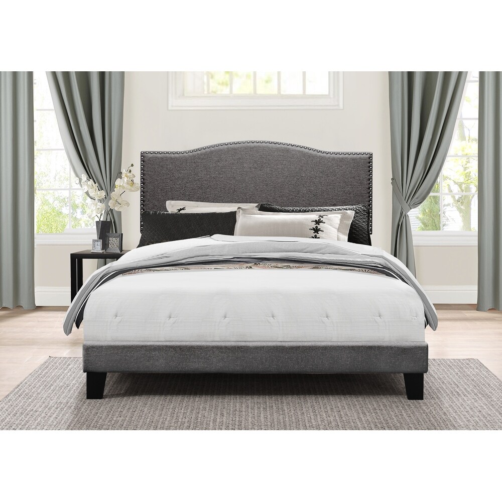 Hillsdale Furniture Kiley King Upholstered Bed  Stone