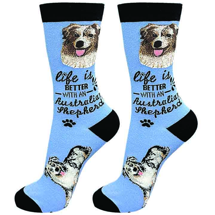 E & S Imports  Life Is Better With An Australian Shepherd Unisex Socks