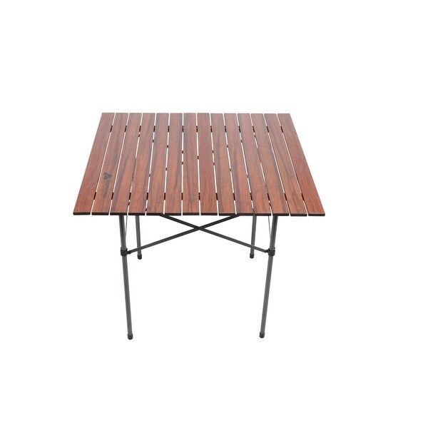 Square Folding Aluminum RollTop Camp Table