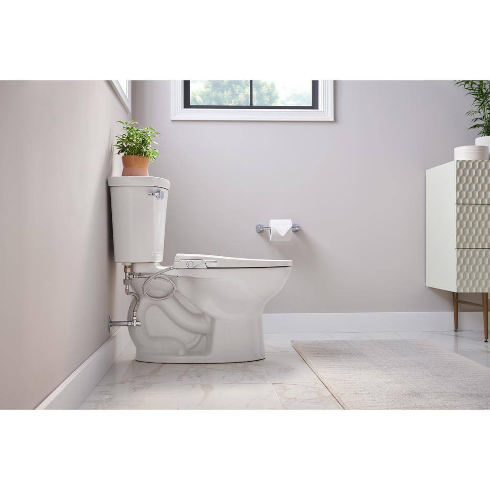 American Standard AquaWash Slim Non- Electric Slow Close Bidet Seat for Elongated Toilets in. White 8033A65G.020