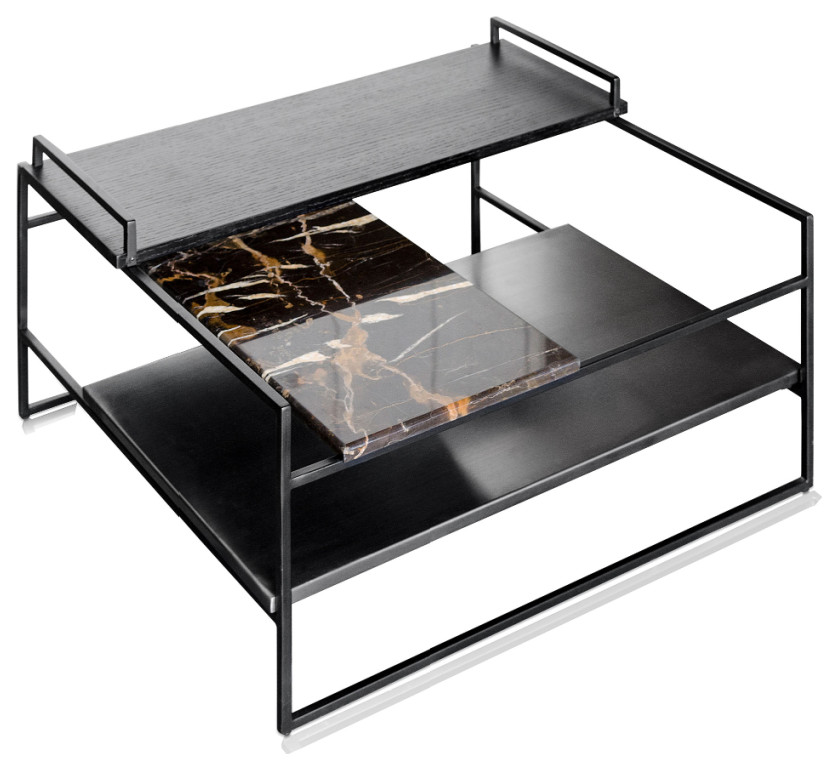 Multi layered Black Coffee Table  Versmissen Architect   Contemporary   Coffee Tables   by Oroa   Distinctive Furniture  Houzz