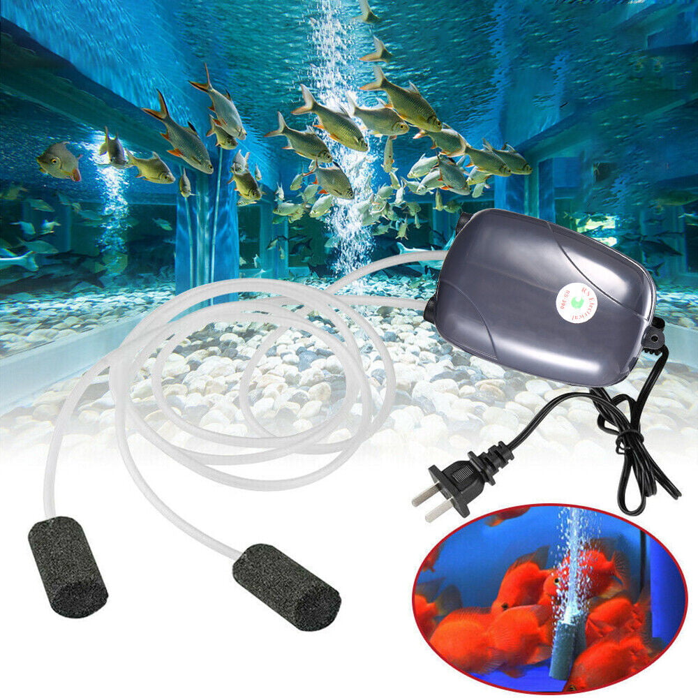 JahyElec Updated 110V Stabe 120 Gal Aquarium Fish Tank Oxygen Air Pump Hydroponics Aerator NEW