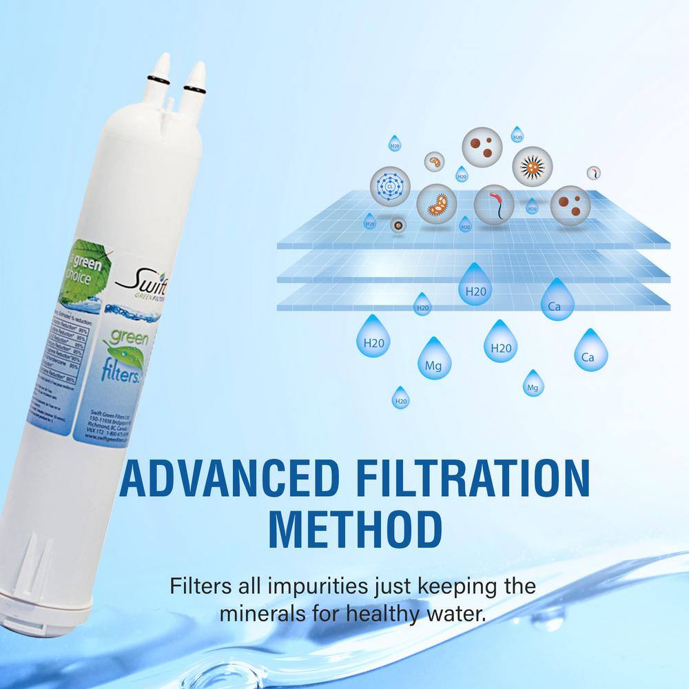 Swift Green Filters SGF-W71 Compatible Refrigerator Water Filter for 4396841 EDR3RXD1 EFF-6016A EFF-6008A EDR3RXD1(1 Pack) SGF-W71