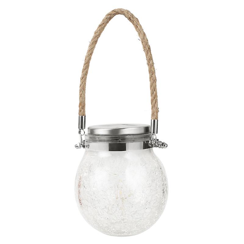 Solar Lights Outdoor Hanging Solar Lantern Crackle Glass Ball Waterproof Garden Decor Lamp For Patio/yard/tree/fence Decoration