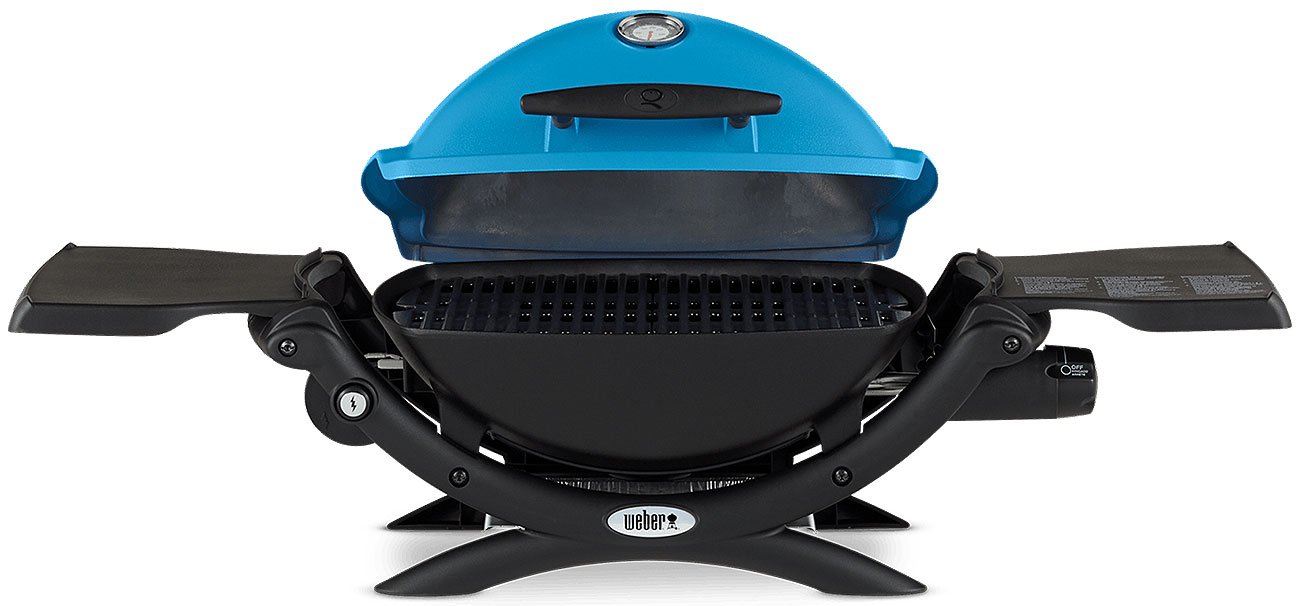 Weber Q 1200 Blue Portable Liquid Propane Gas Grill