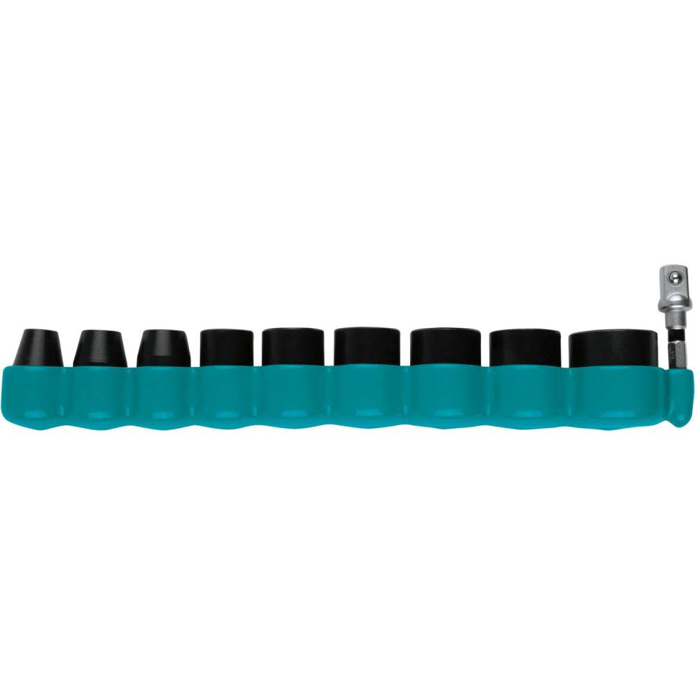 Makita Impact XPS Impact Socket Set 3/8 Drive 6 Point SAE with Standard Socket Adapter 10pc