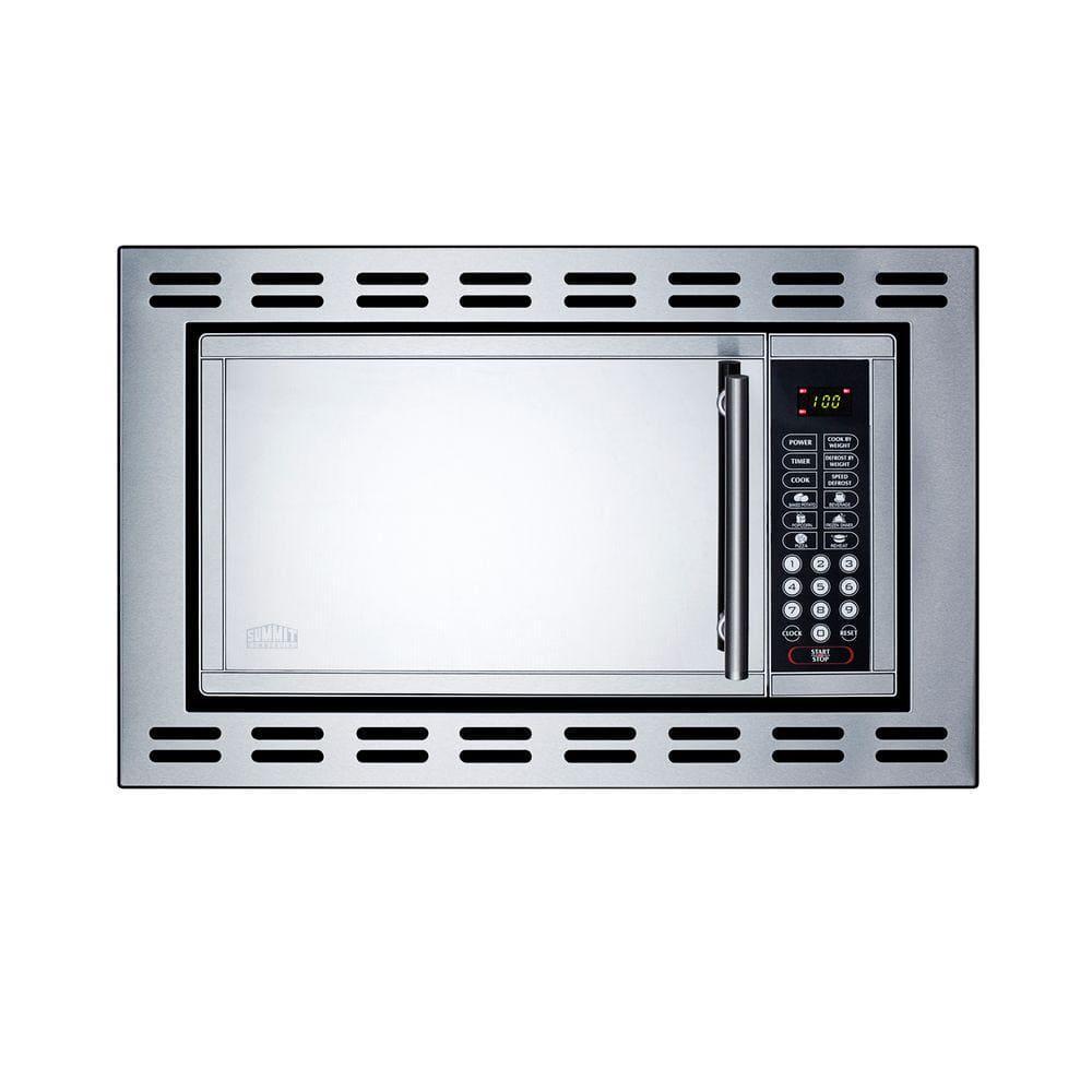 Summit Appliance 09 cu ft BuiltIn Microwave in Stainless Steel