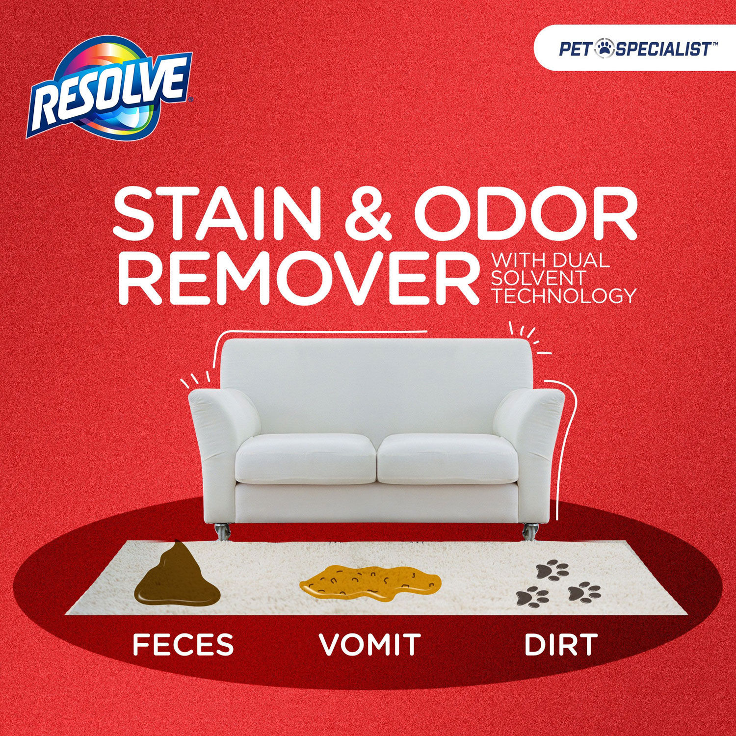 Pet Specialist Stain and Odor Remover by RESOLVEandreg; RAC00353CT