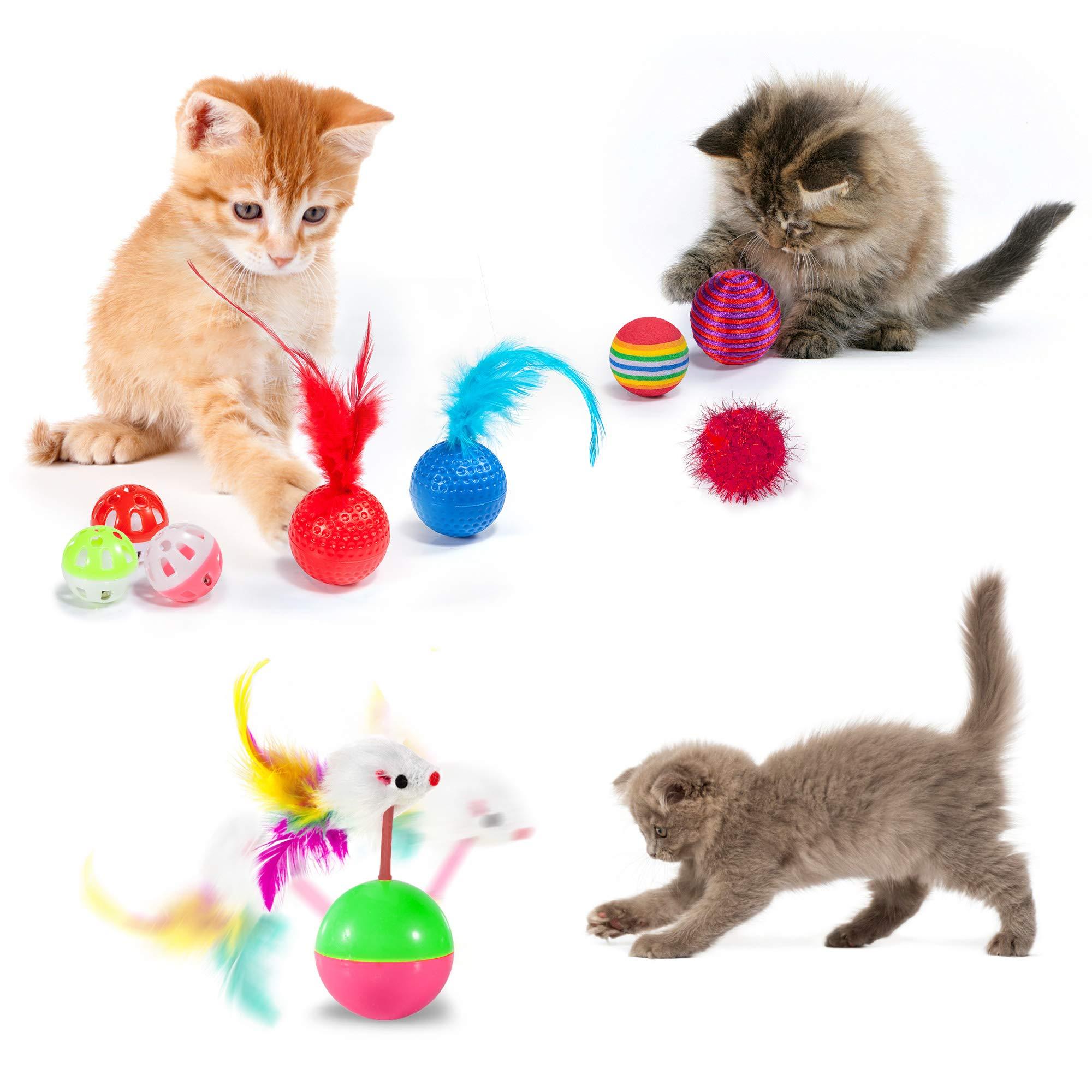 Ailuki Cat Toys Kitten Toys Assortments，Variety Catnip Toy Set， 29 Pieces