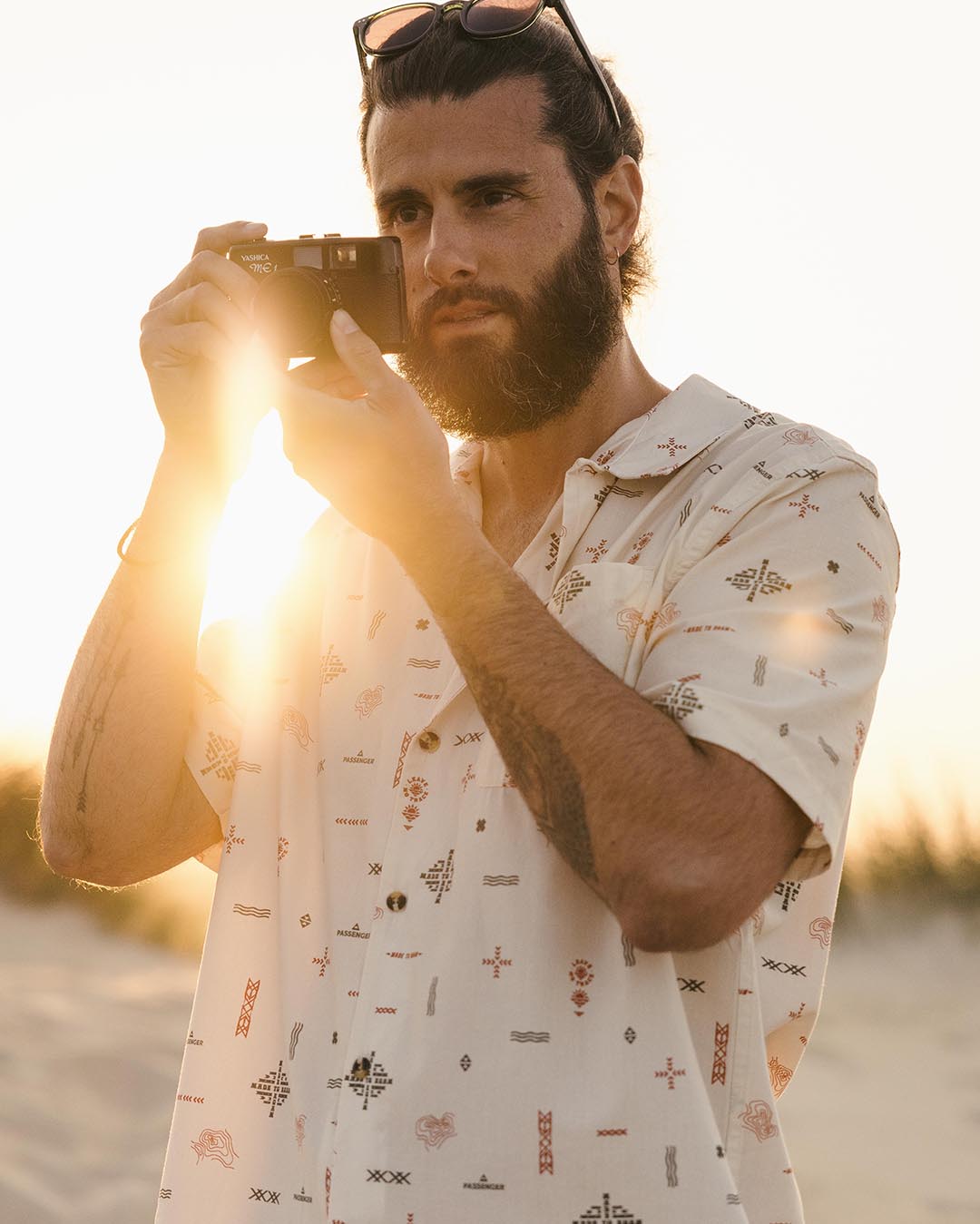 Cove Organic Cotton Short Sleeve Shirt - Birch Made To Roam