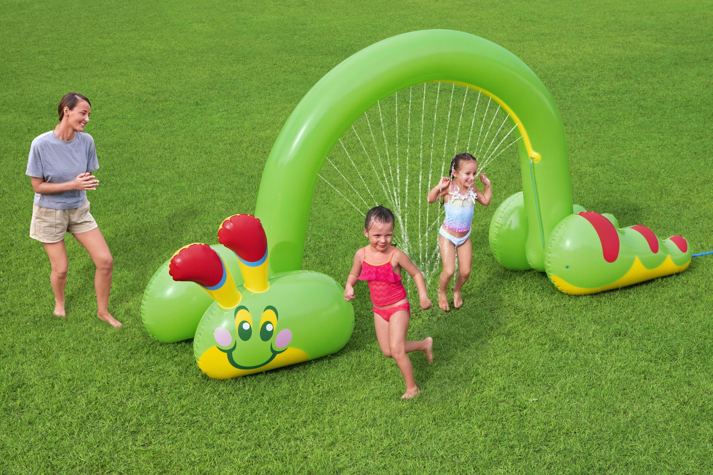 H2OGO! Jumbo Green Caterpillar Inflatable Kids Sprinkler Arch Over 6' Tall