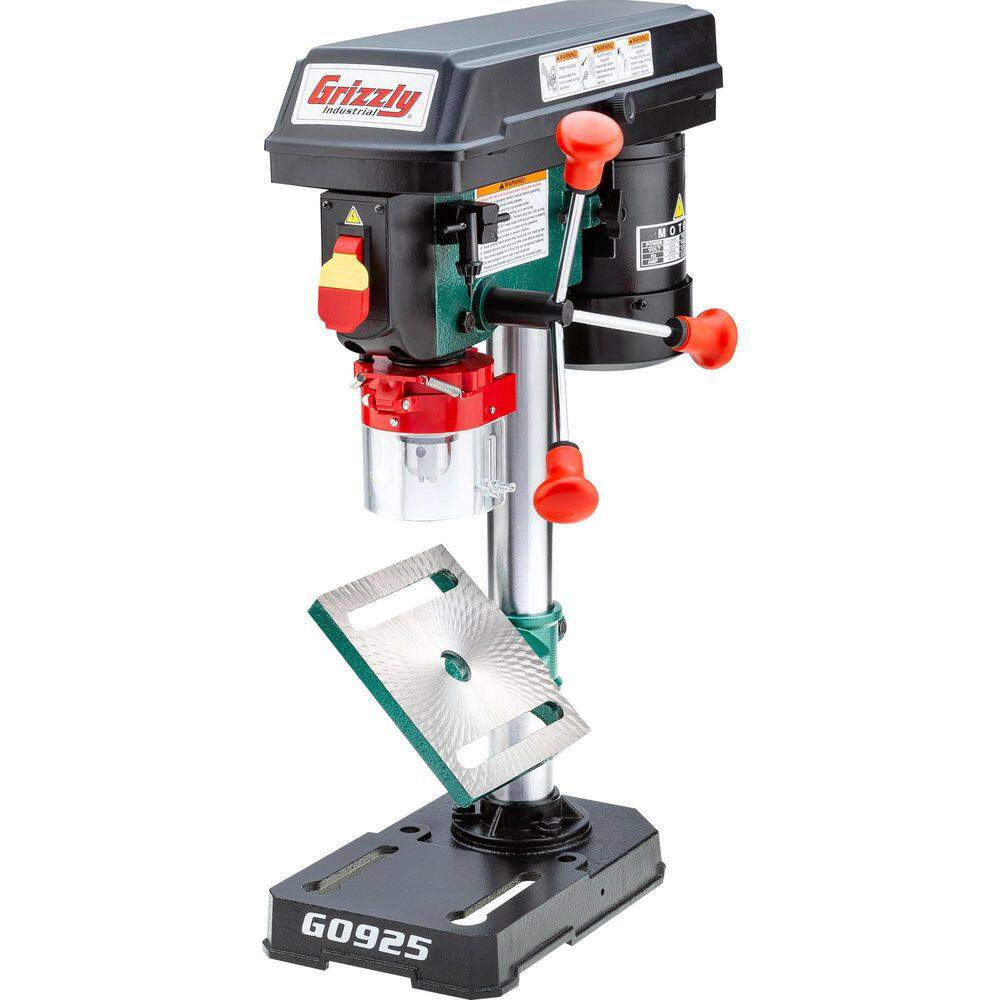 Grizzly Industrial 8 in. 5 Speed Benchtop Drill Press with 116 in.-112 in. Chuck G0925