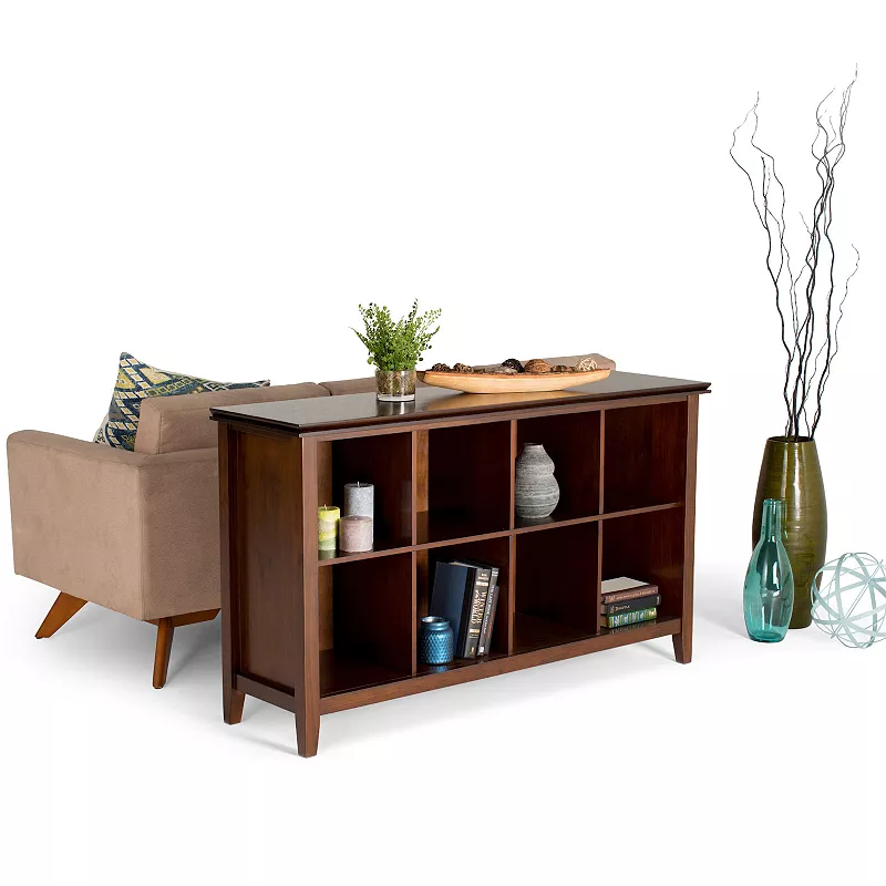 Simpli Home Artisan Contemporary 8-Cube Storage Sofa Table