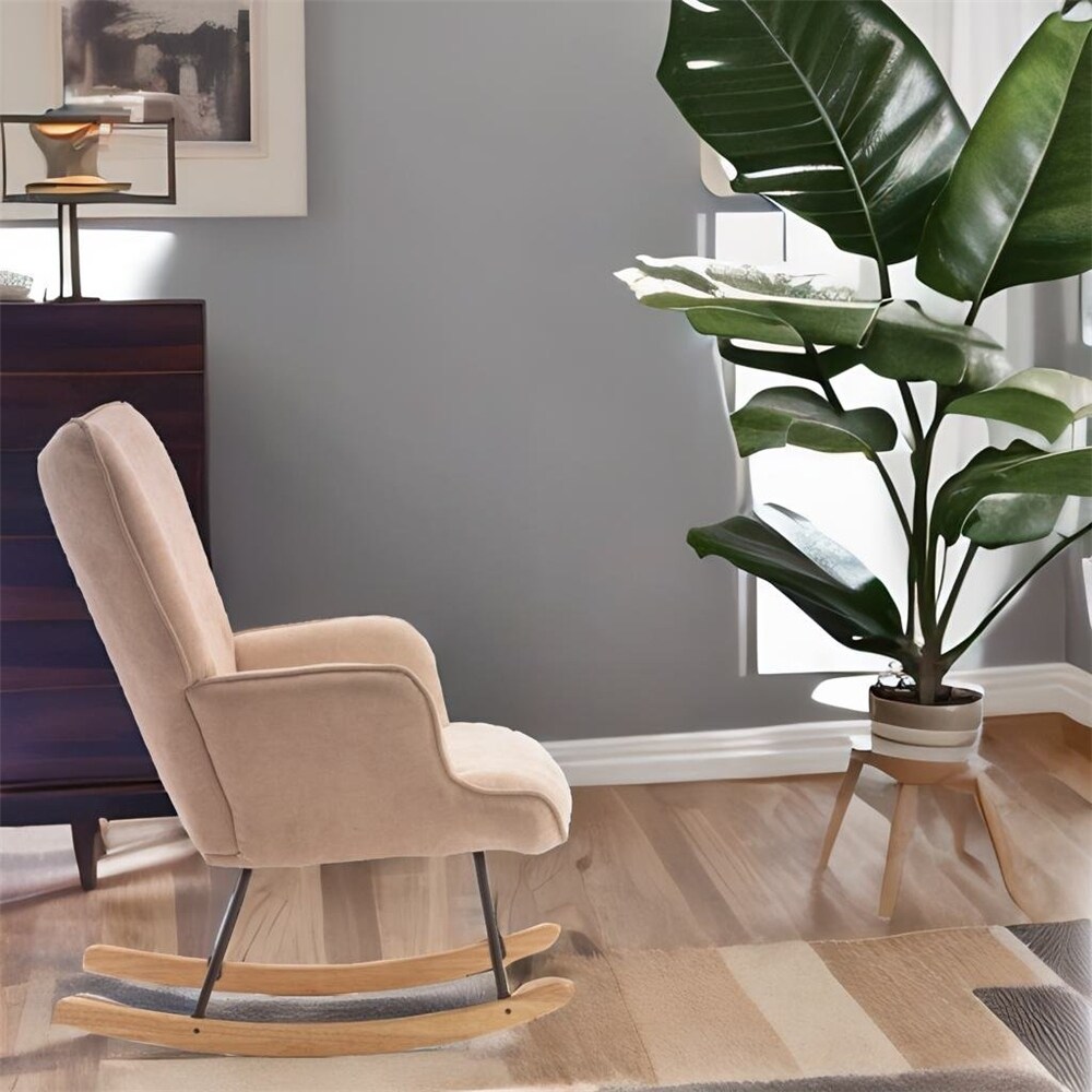 Simple Modern Style Rocking Chair for Living Room