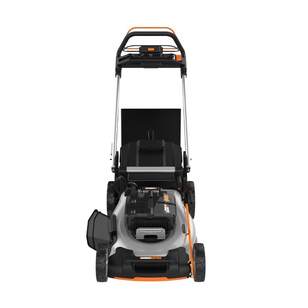 Cordless Self propelled Lawn Mower With Brushless Motor amp Rear Wheel Drive 4 Batteries amp Charger Included