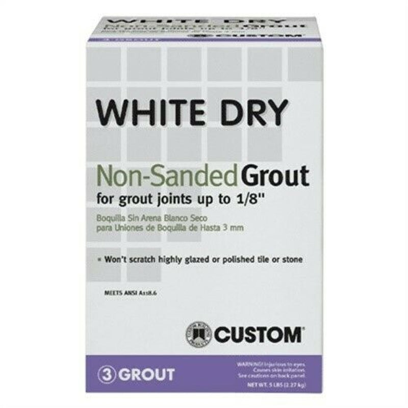 TILE GROUT DRY WHITE 5LB