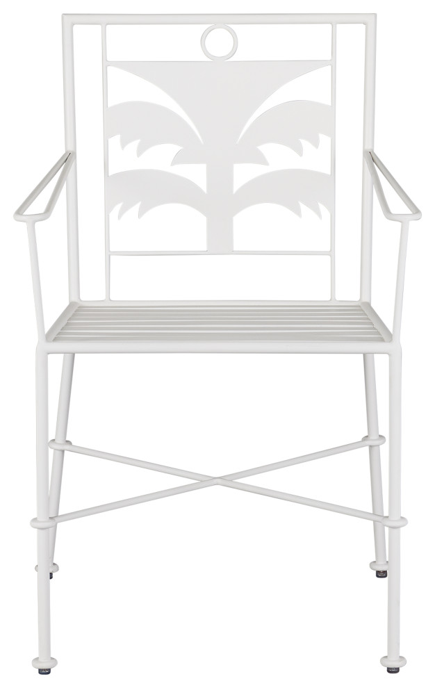 Las Palmas White Armchair   Tropical   Armchairs And Accent Chairs   by Sideboards and Things  Houzz