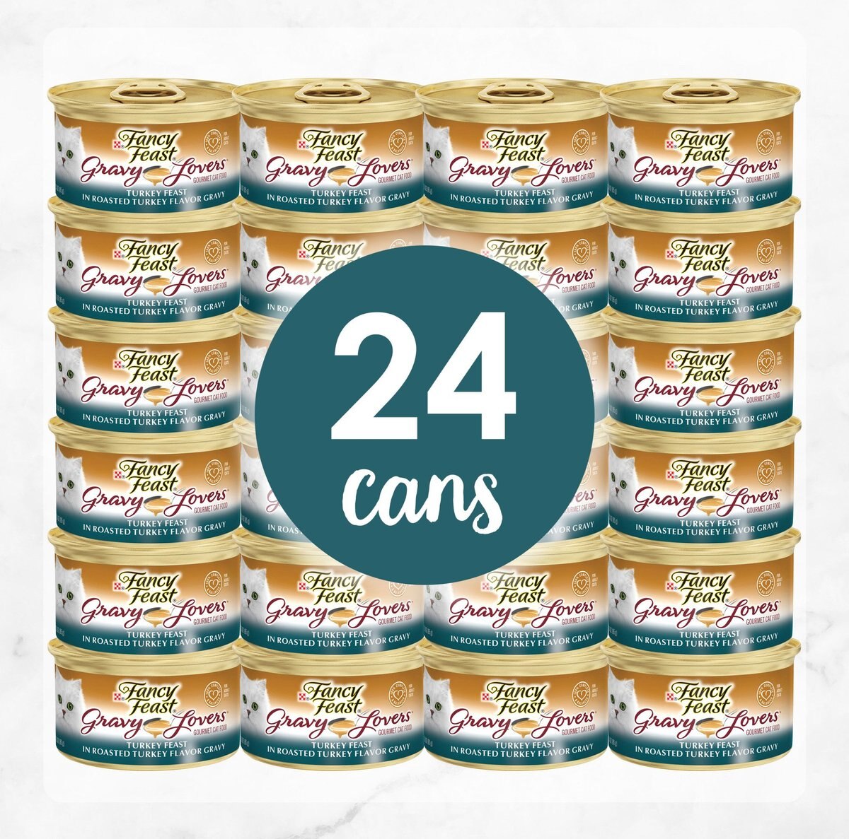 Fancy Feast Gravy Lovers Turkey Feast in Roasted Turkey Flavor Gravy Canned Cat Food