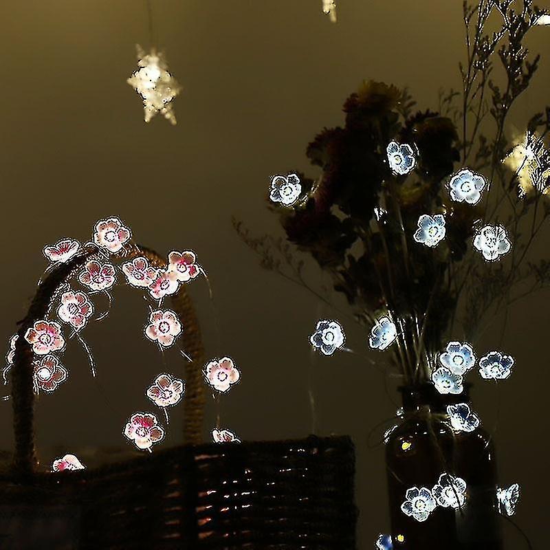 Cherry Blossom Decor String Lights Led Fairy Flower Lights Christmas Decorations