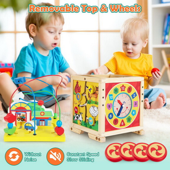 Costway 15294637 6 In 1 Developmental Learning Edu...