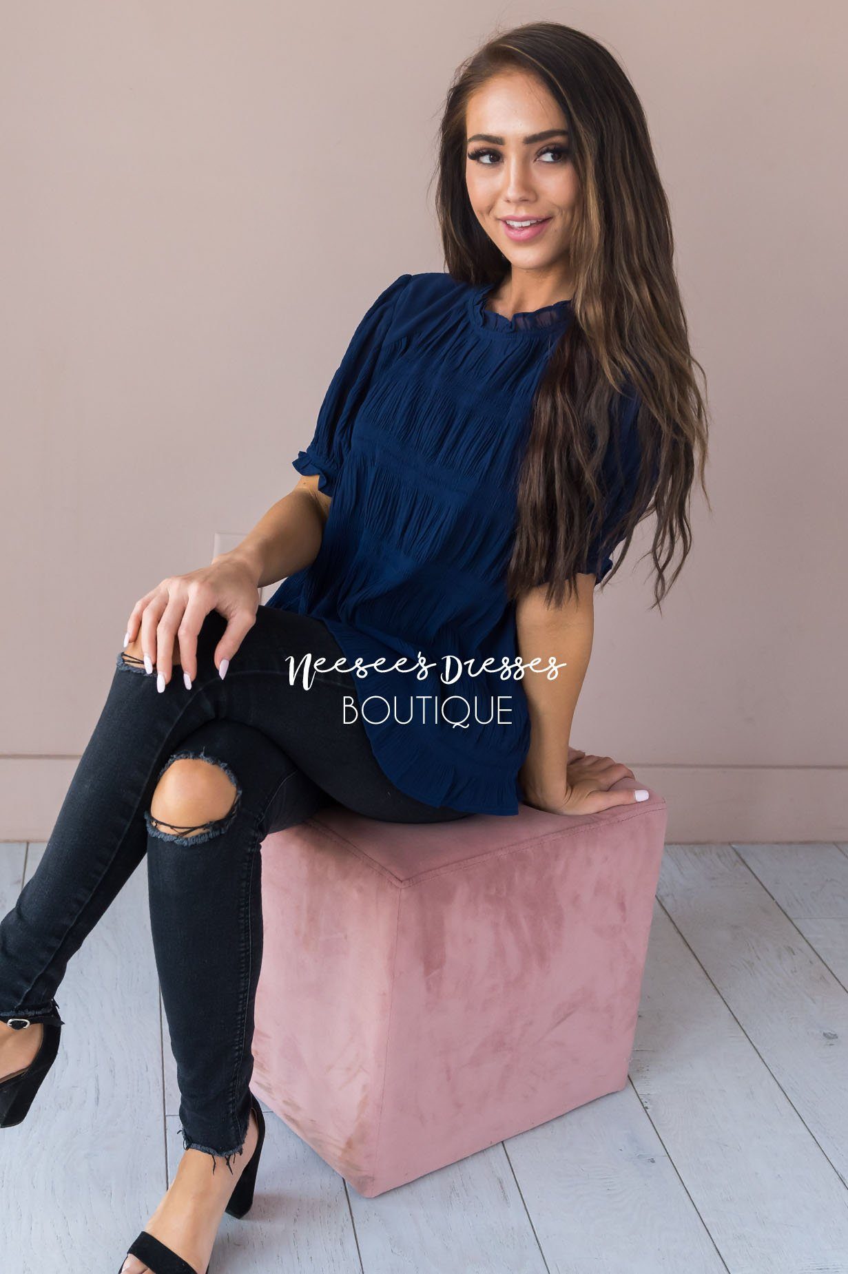 Right Direction Modest Blouse