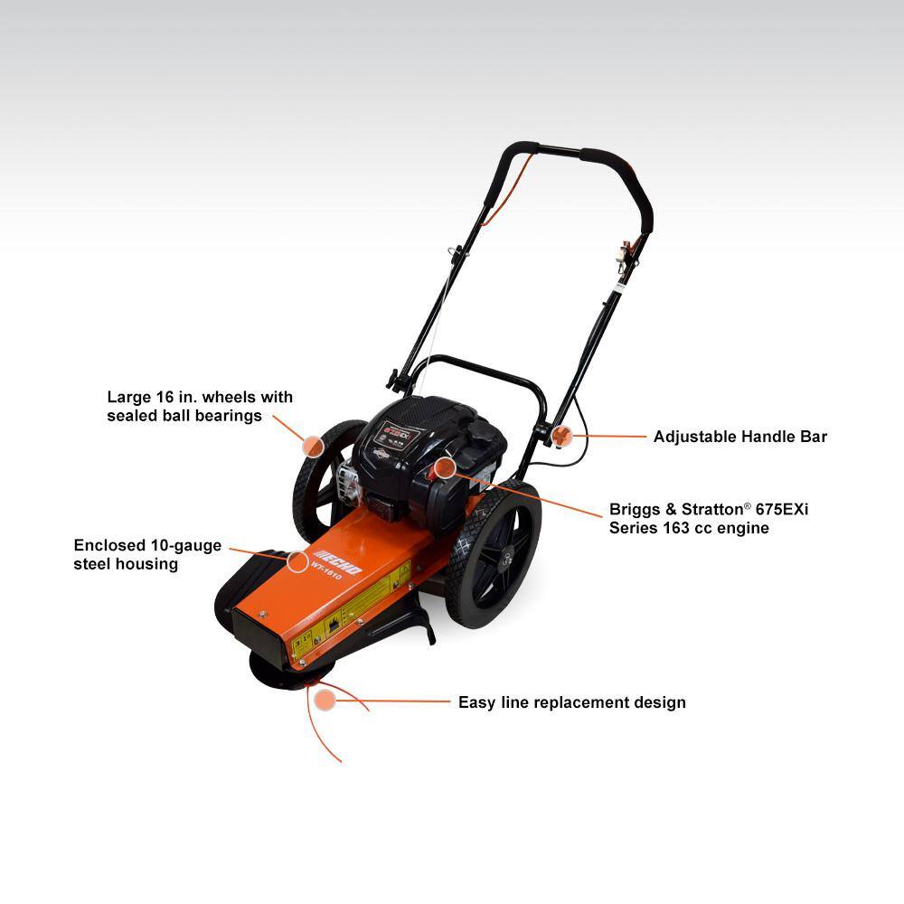 ECHO 24 in. 163 cc Gas 4-Stroke Walk Behind Wheeled Trimmer WT-1610