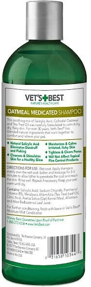 Vet's Best Oatmeal Medicated Dog Shampoo