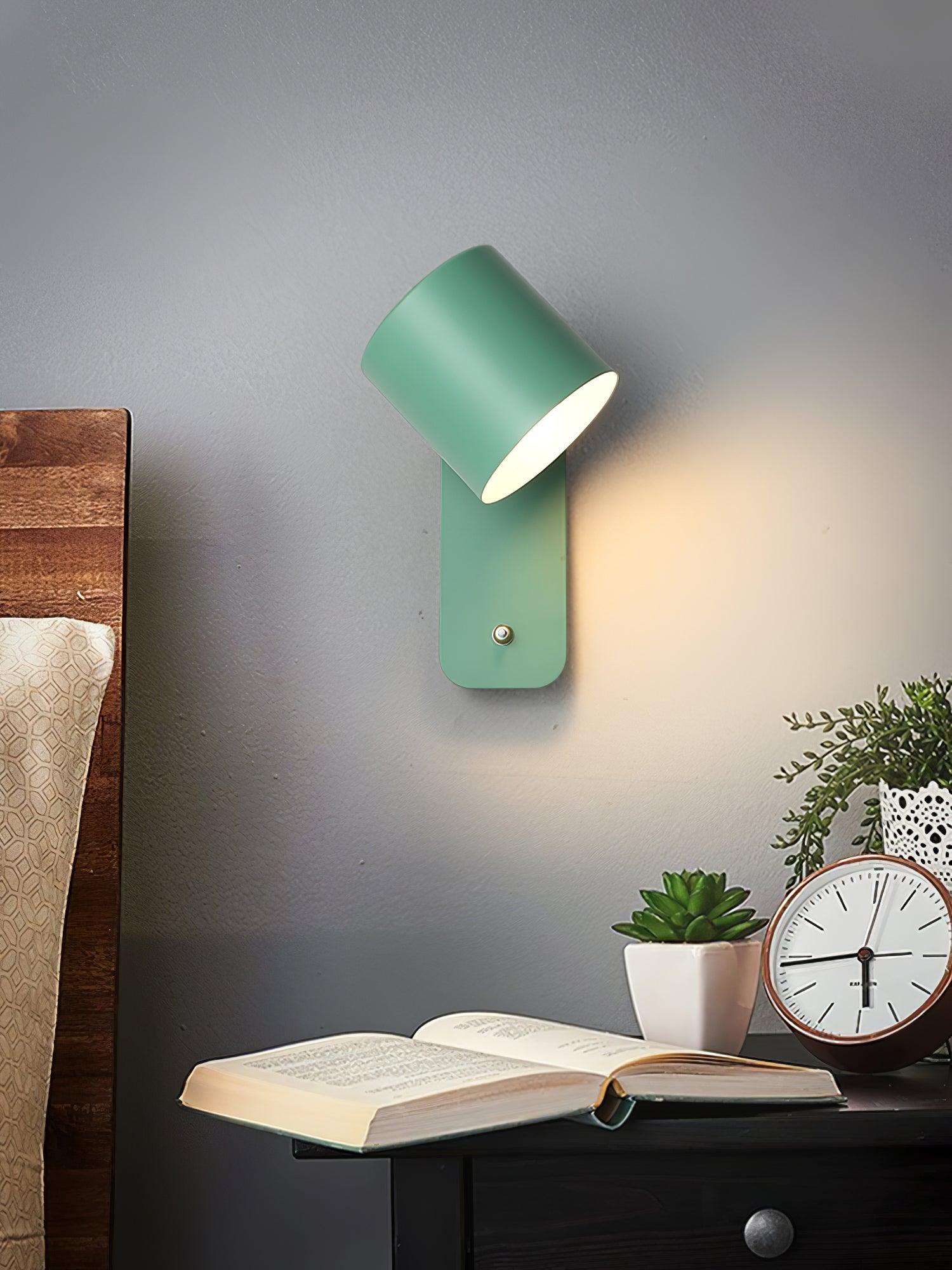 Rotatable Cylinder Plug-in Wall Lamp