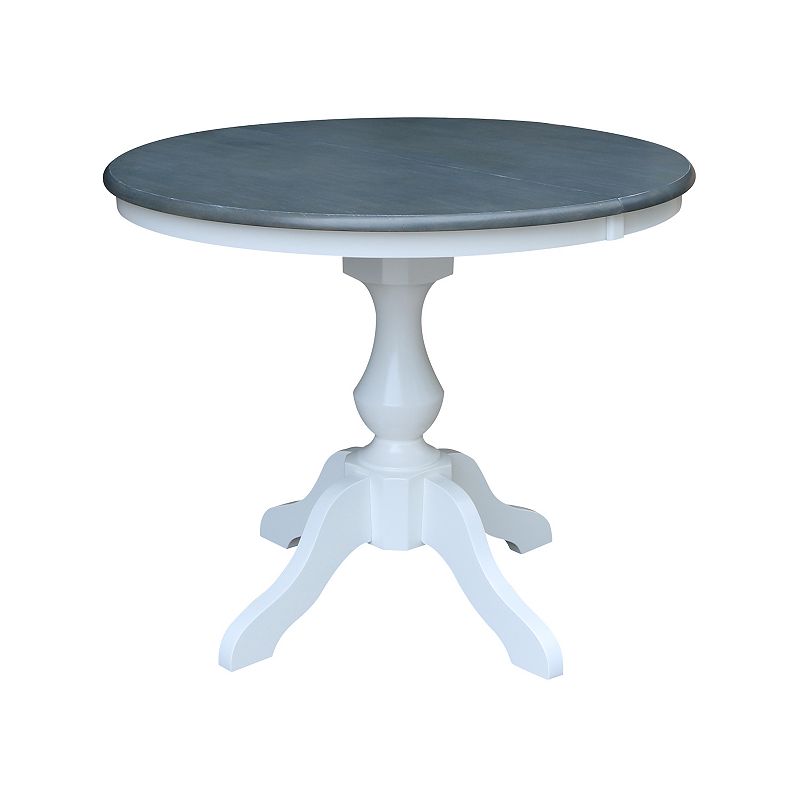 International Concepts Round Leaf Pedestal Dining Table