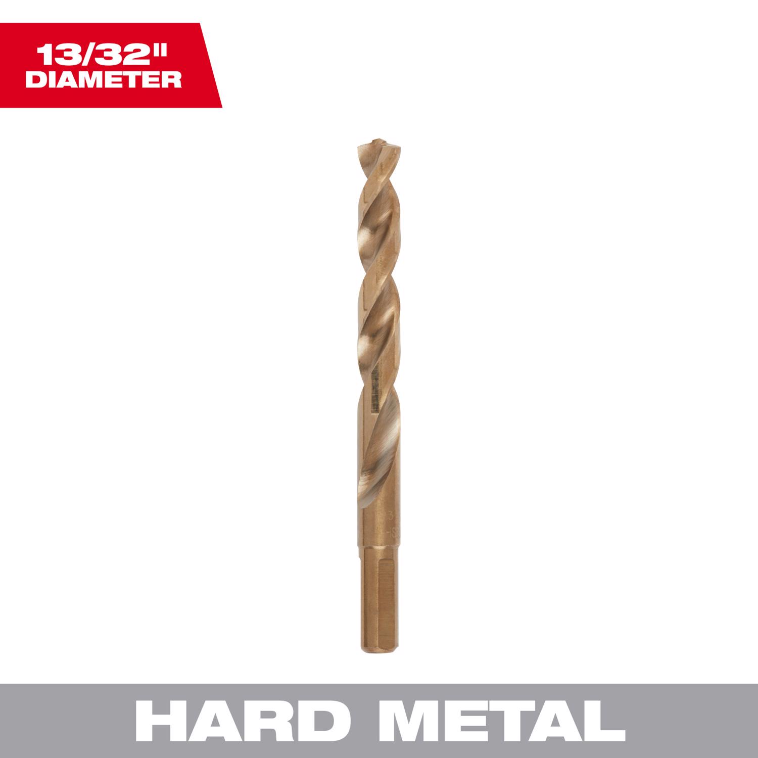 MW Red Helix 13/32 in. X 5.12 in. L Metal Thunderbolt Drill Bit 1 pc