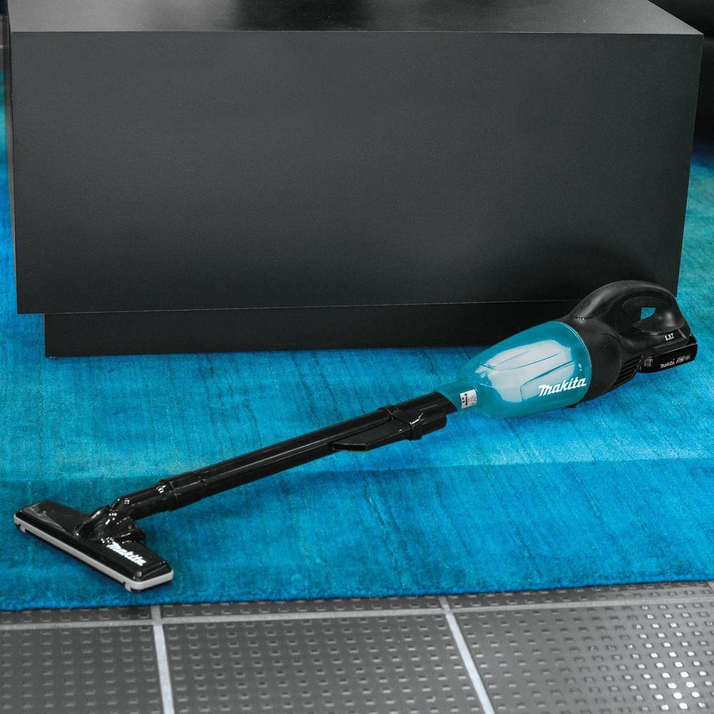 Makita 18V LXT Lithium-Ion Compact Cordless Vacuum Kit 2.0Ah with Black Cyclonic Vacuum Attachment XLC02R1B1995535