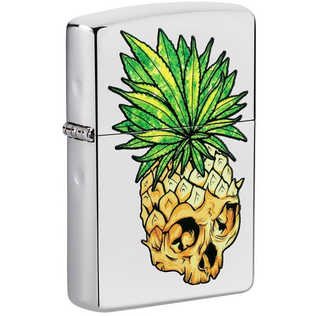 Zippo Leaf Skull Pineapple Design Windproof Lighter