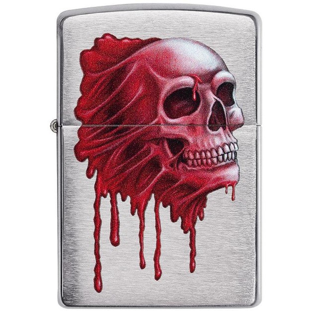 Zippo Spooky Red Skull Design Windproof Lighter