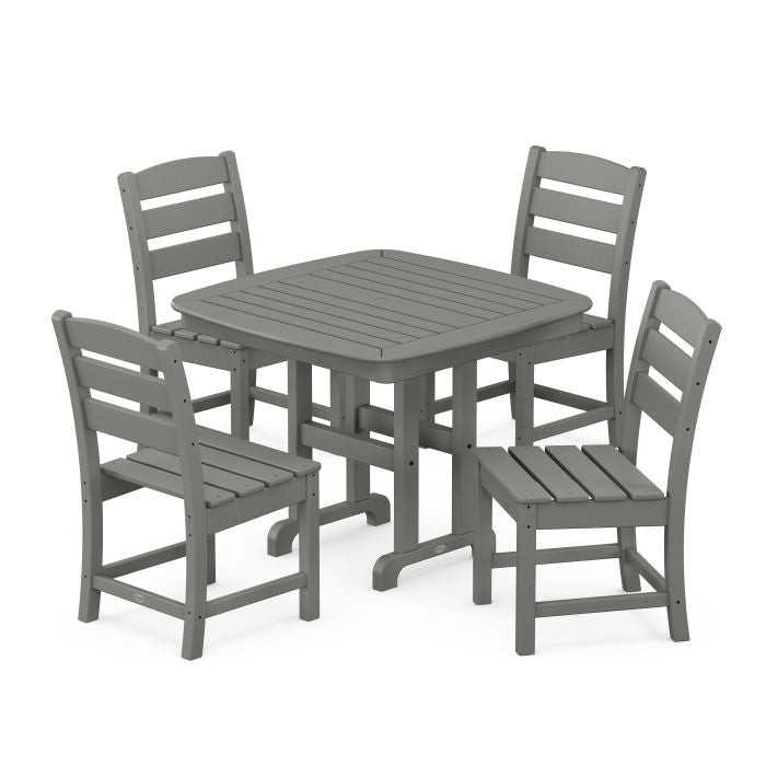 Polywood Lakeside 5-Piece Side Chair Dining Set PWS652-1