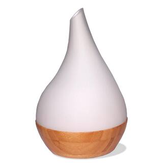 SPT 80mL Ultrasonic Aroma DiffuserHumidifier with Bamboo Base (Droplet) SA-110