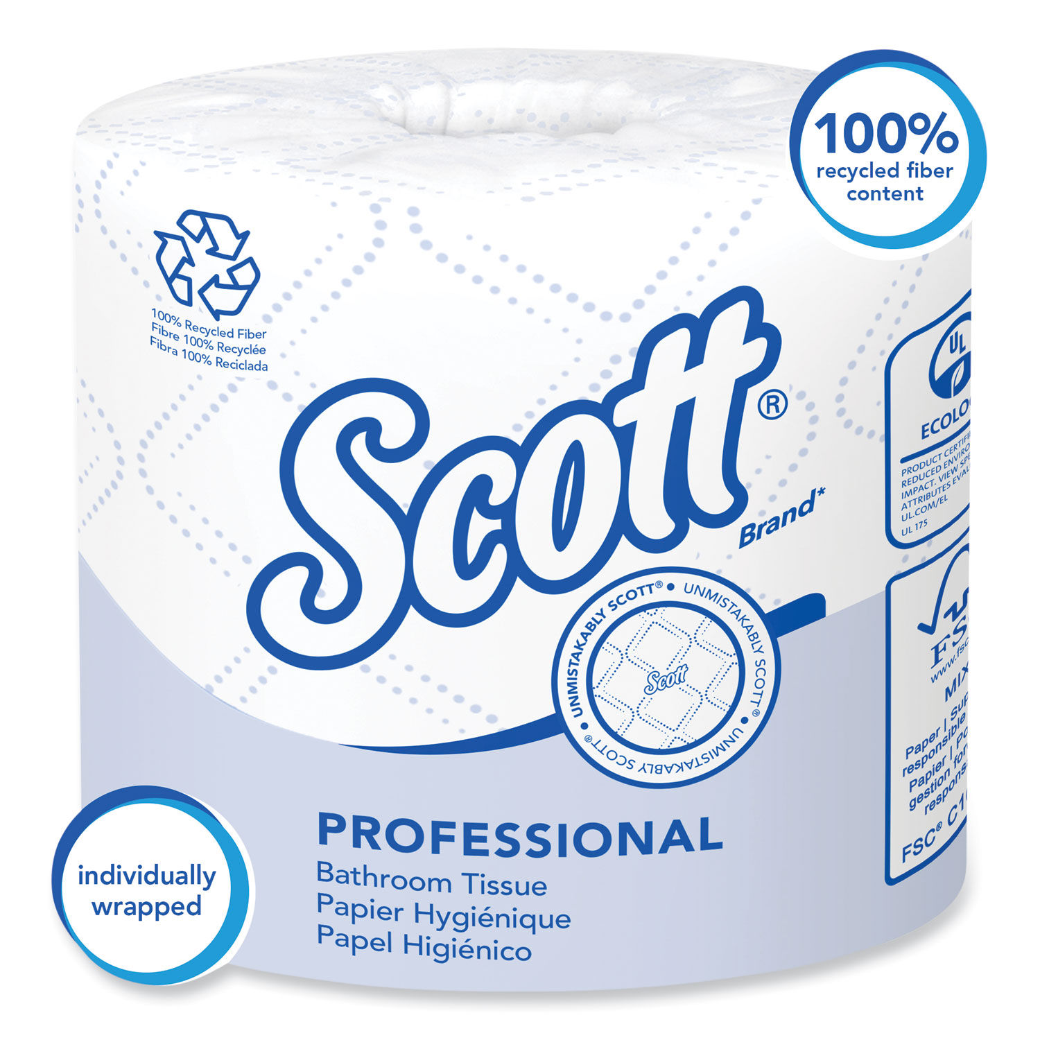 Essential 100% Recycled Fiber SRB Bathroom Tissue by Scottandreg; KCC13217