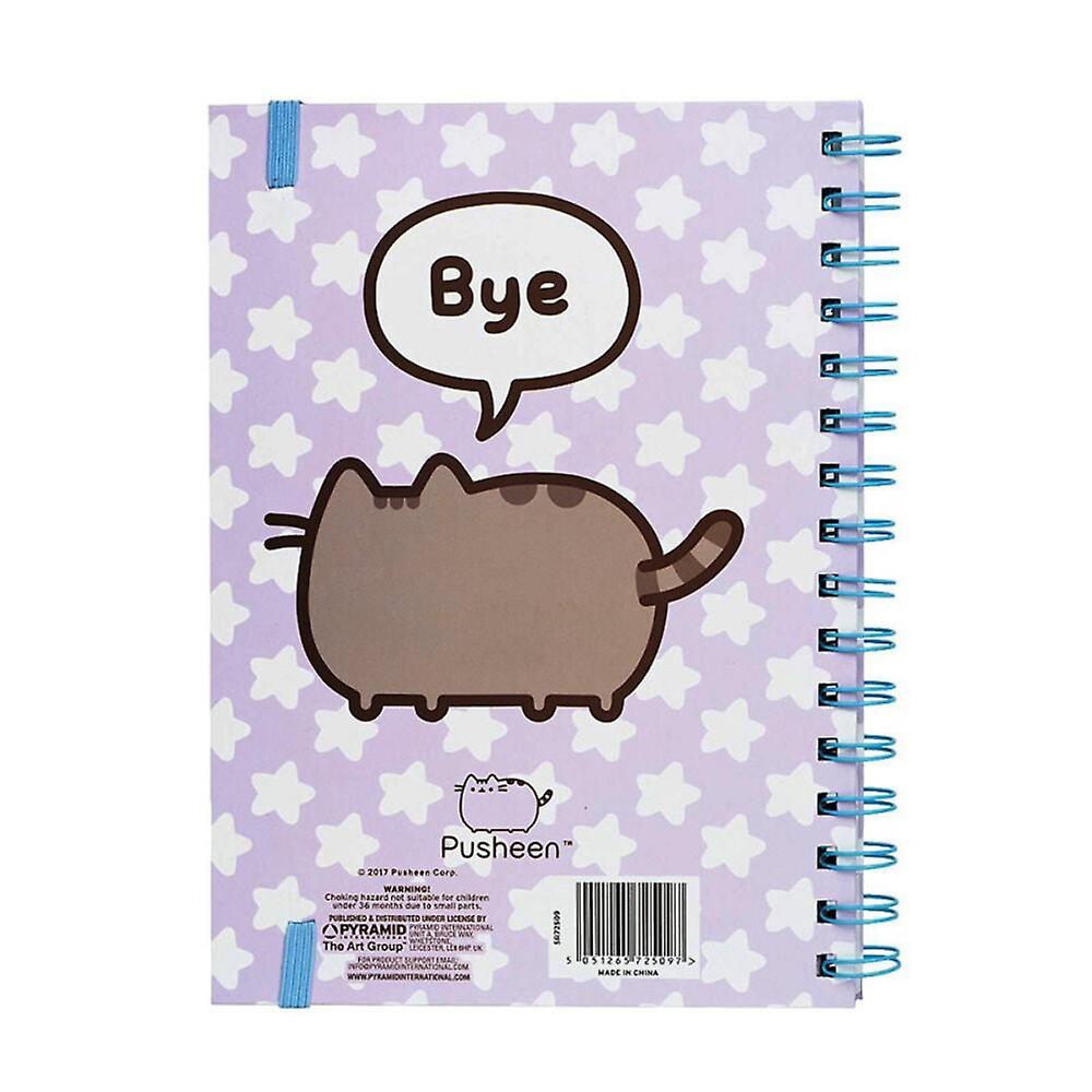 Pusheen Says Hi A5 Wirebound Notebook