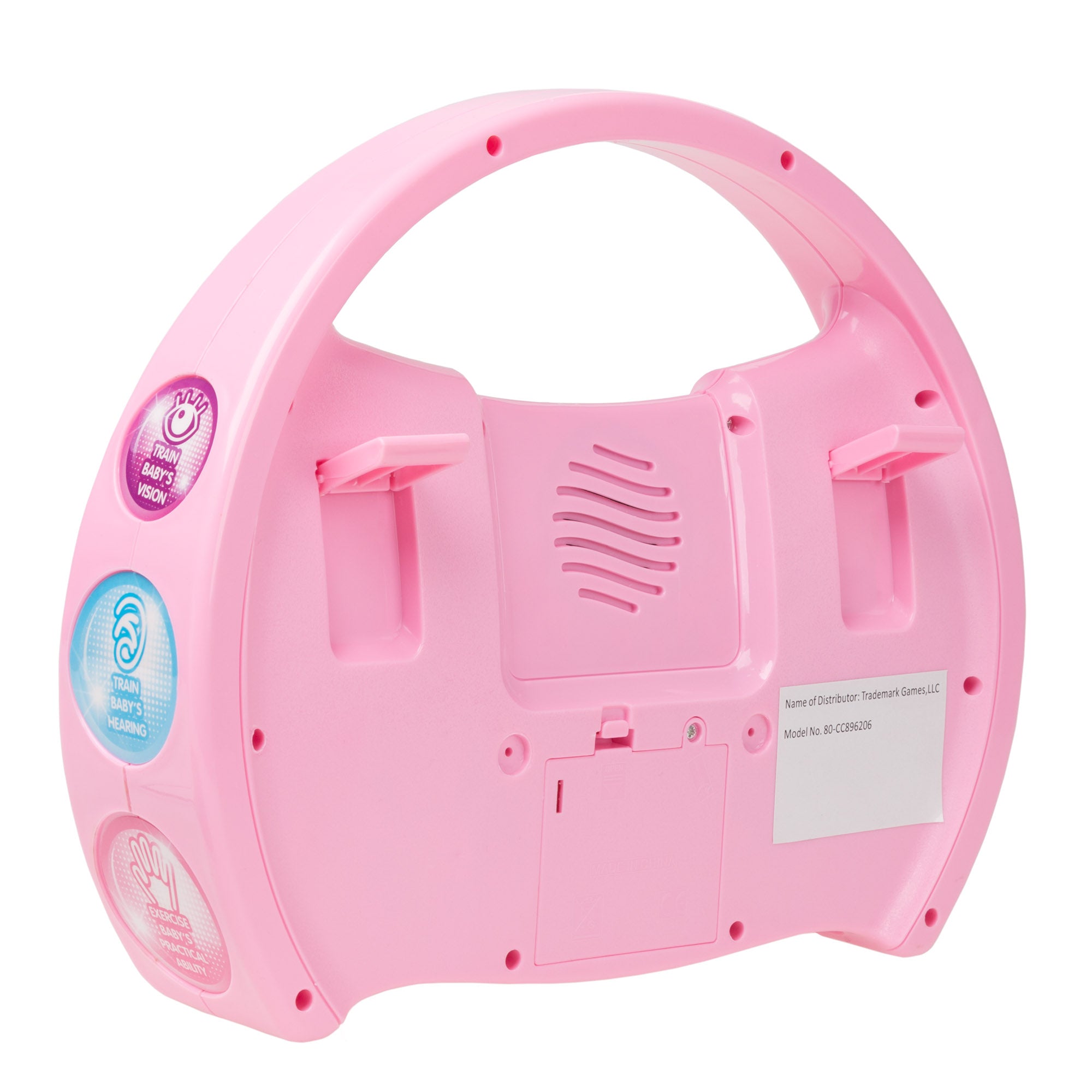 Hey Play Kids Karaoke Machine with Microphone and Musical Keyboard (Pink)