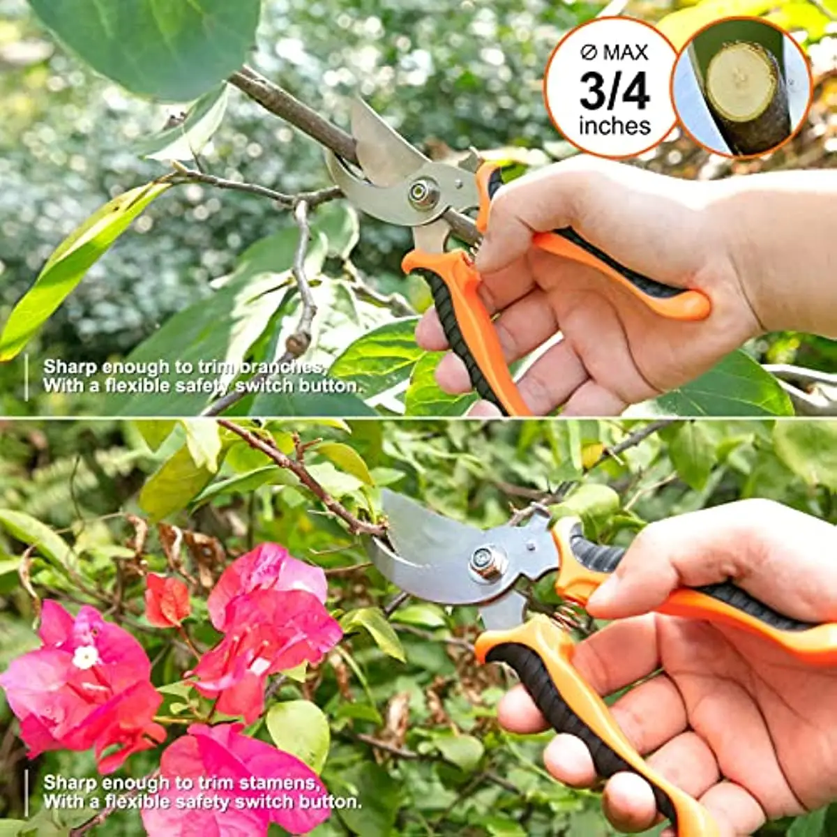 7 Pcs Stainless Steel Weeder Cut Scissors Rake Garden Hand Tools Set for Garden