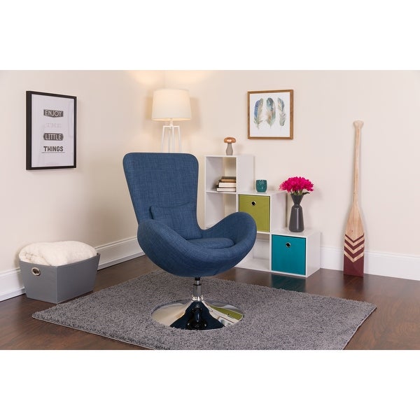 LeatherSoft Swivel Side Reception Chair with Bowed Seat