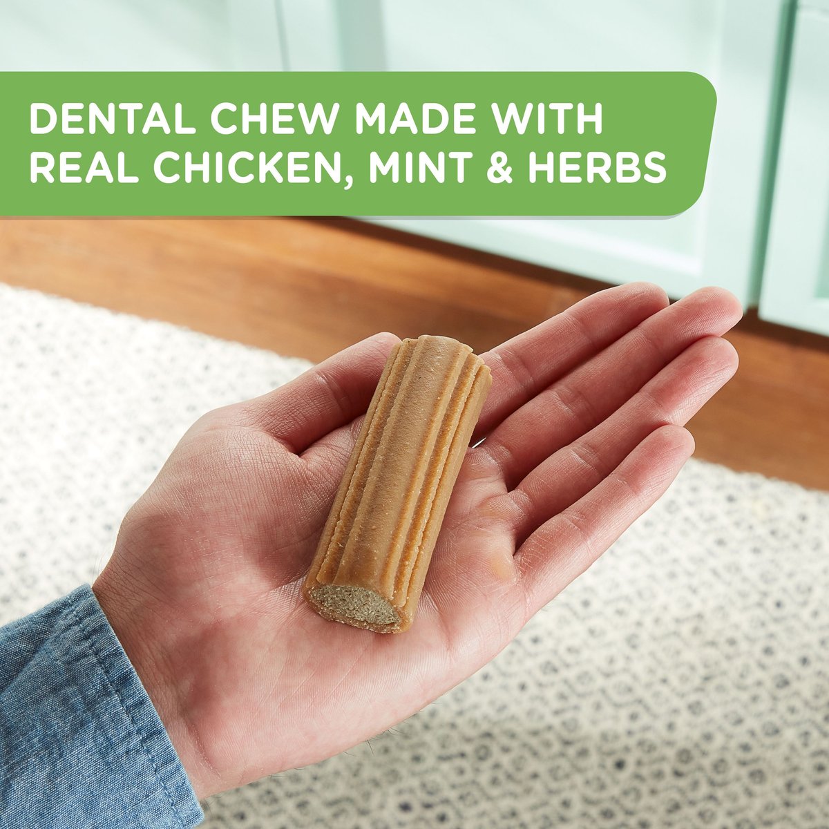 Rachael Ray Nutrish Soup Bones Breath-Freshening Minty w/Real Chicken Dog Dental Chews Treat