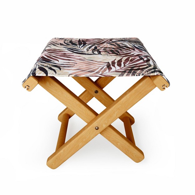 Marta Barragan Camarasa Tropical Modern Abstract Folding Stool Deny Designs