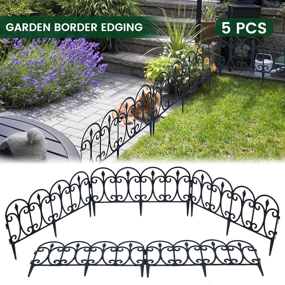 Relax love Decorative Garden Fence Lawn Path Plant Pile Decoration Garden Edge Picket Fence Courtyard Landscape Decoration