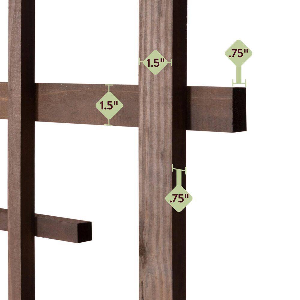 Outdoor Essentials Haven 48 in. Walnut‐Tone Cape Town Trellis 490386