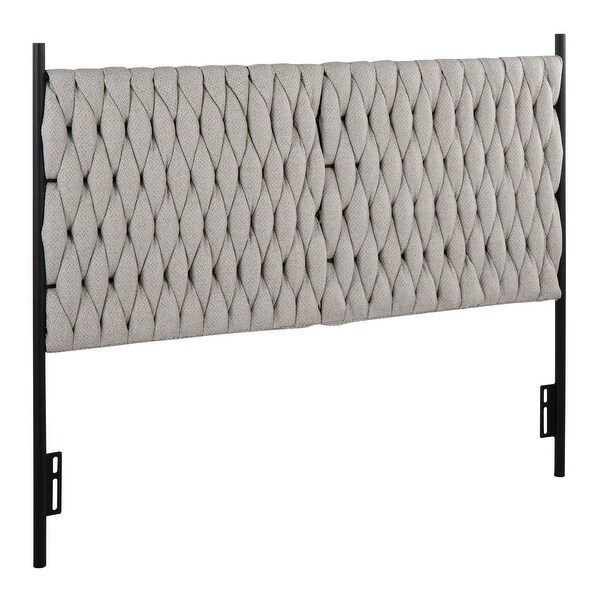 Silver Orchid Braided Matisse Queen Headboard - - 35450123