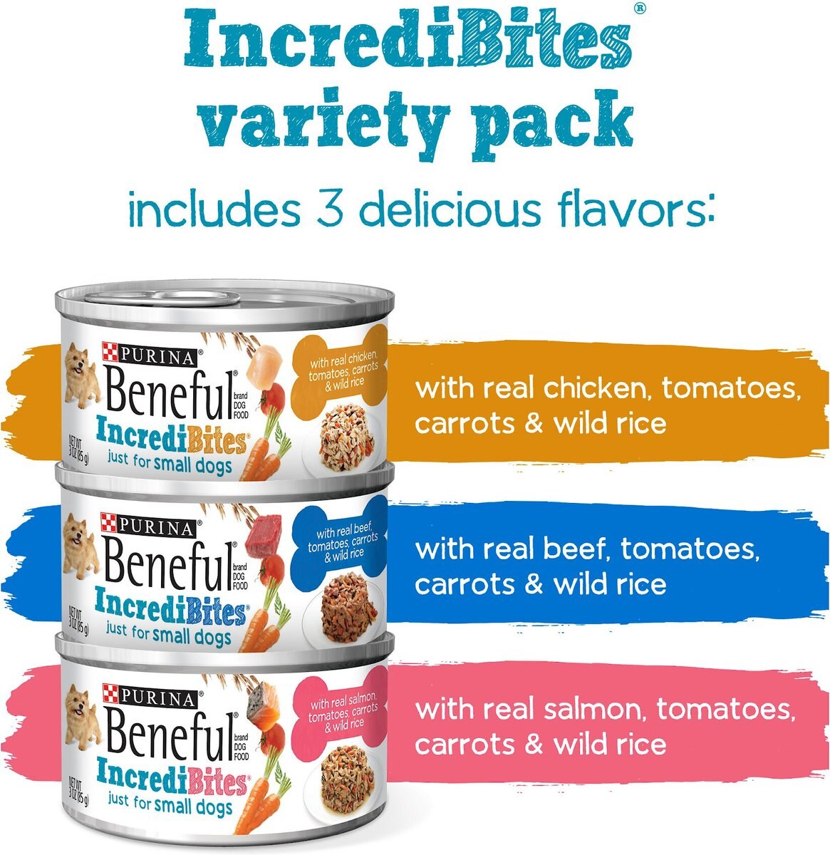 Purina Beneful IncrediBites Variety Pack Canned Dog Food