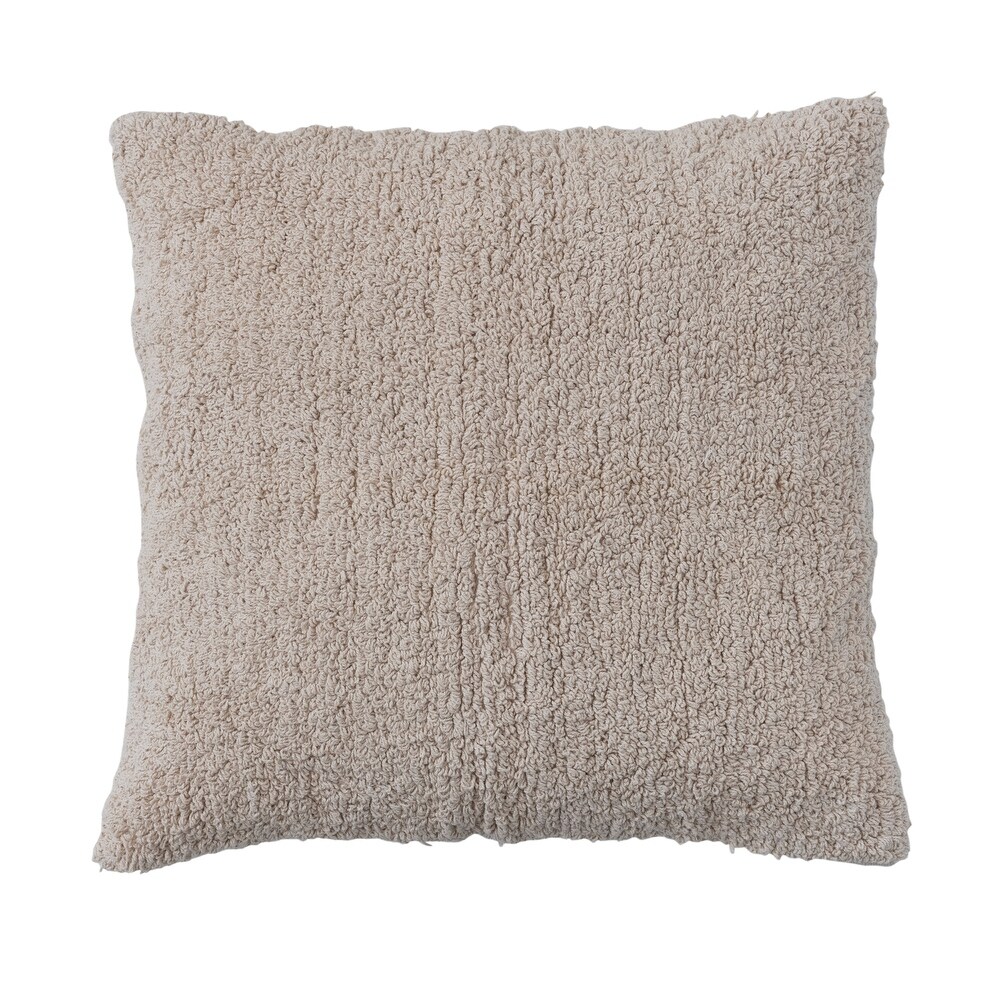 Cotton Tufted Throw Pillow Cover