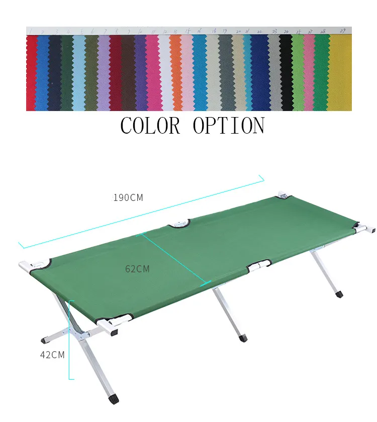 Factory direct sale accept logo customized outdoor product folding bed camping tent Folding Camping Bed